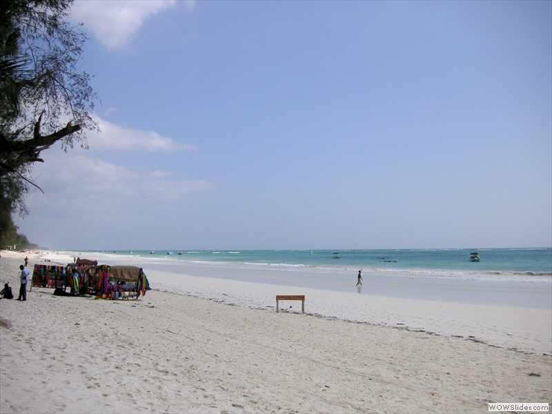 Die Diani Beach direkt vor dem Hotel