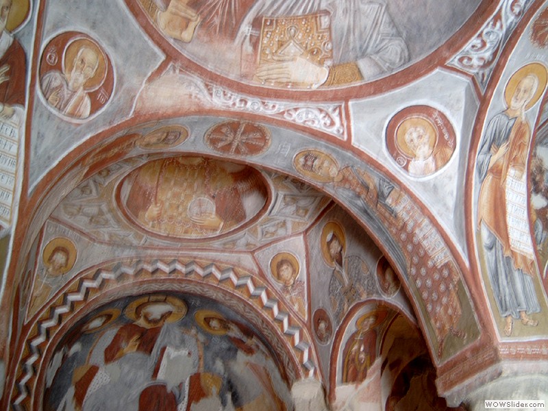 Schöne Wandmalerei in einer Kirche