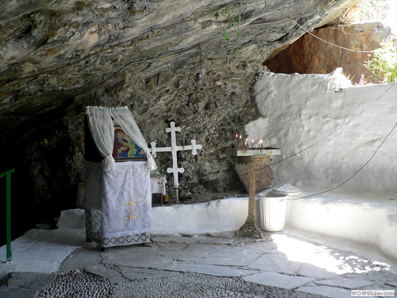 Kloster Moni Spilianis - Eingang zur Grotte