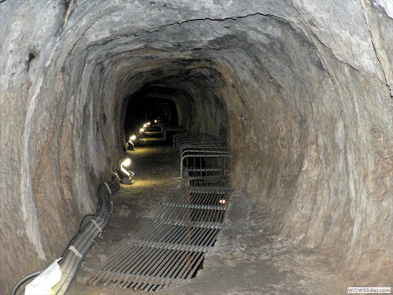 Eupalinos-Tunnel - 150 Meter weit für Touristen zu gehen