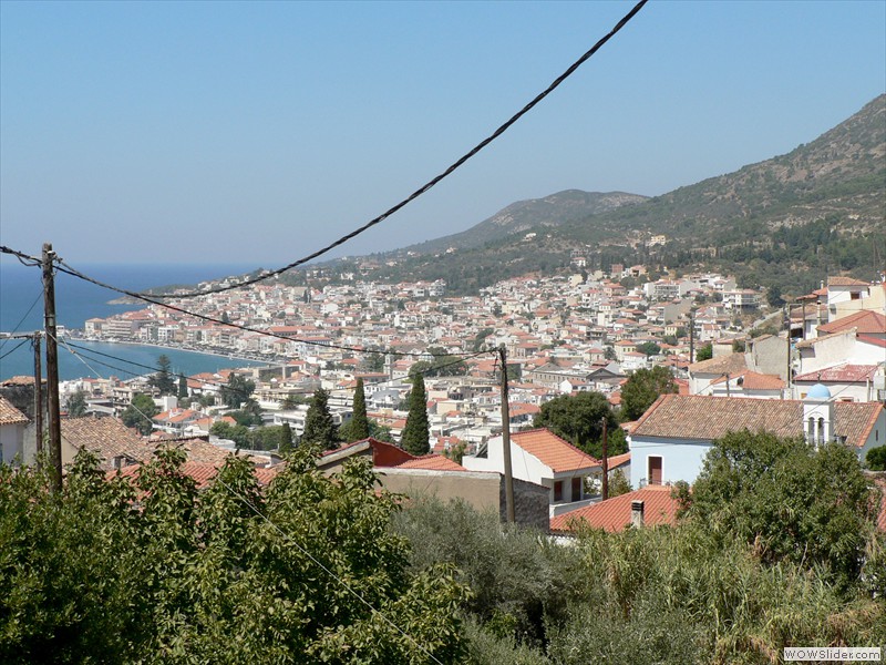 Blick auf Samos-Stadt