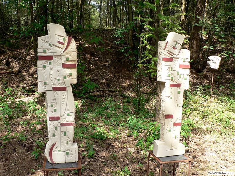 Skulpturen der Freilichtgalerie 2009 an der Waldbühne
