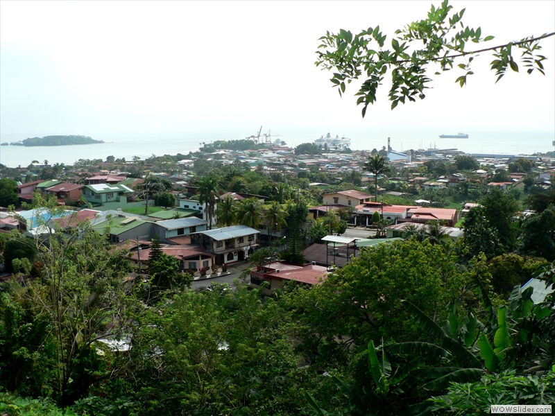 Blick auf Puerto Limón