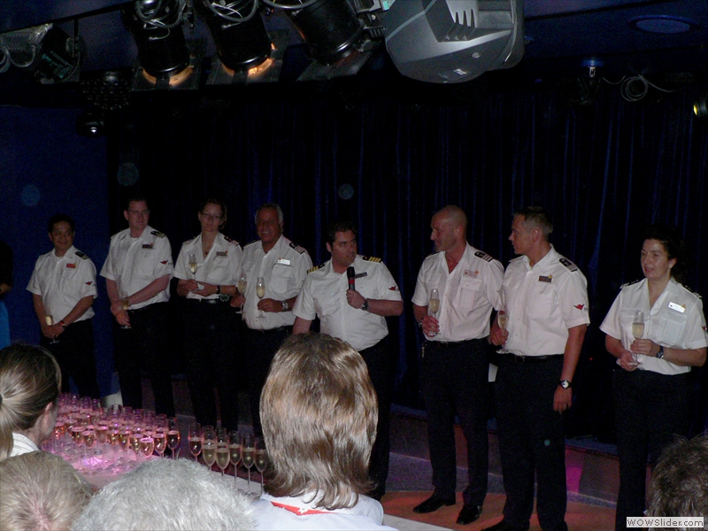 Die Crew mit Kapitän Nico Berg