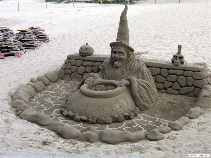 Halloween Sand Skulptur