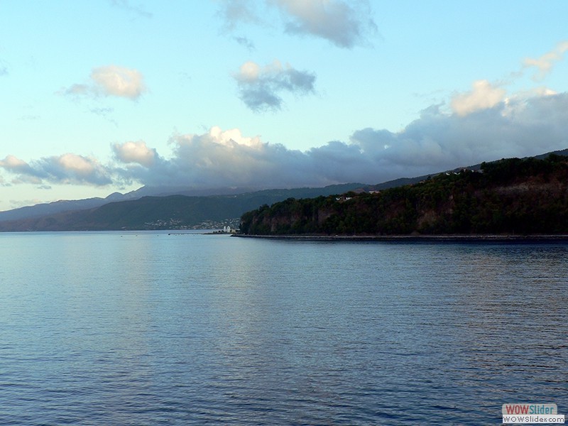 Am frühen Morgen vor Dominica