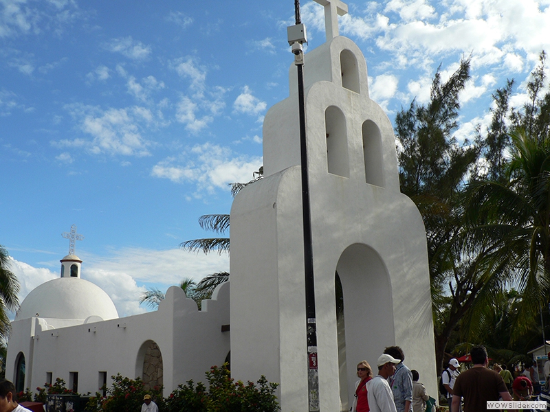 Eine Kirche in Playa del Carmen