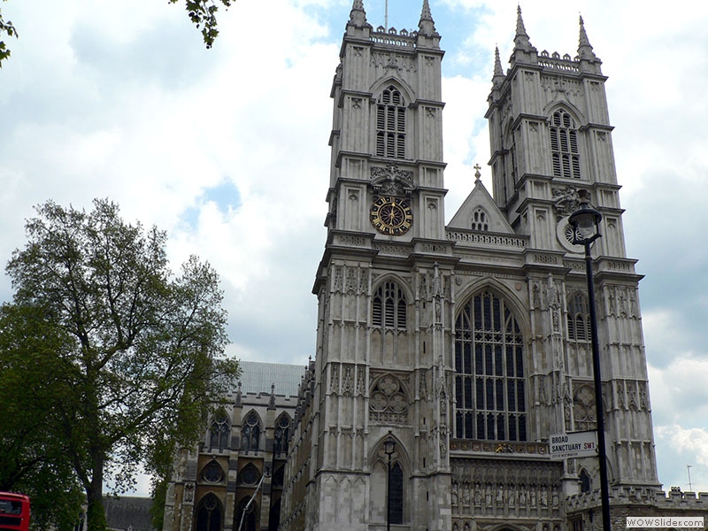 Die Westminster Abbey von vorne