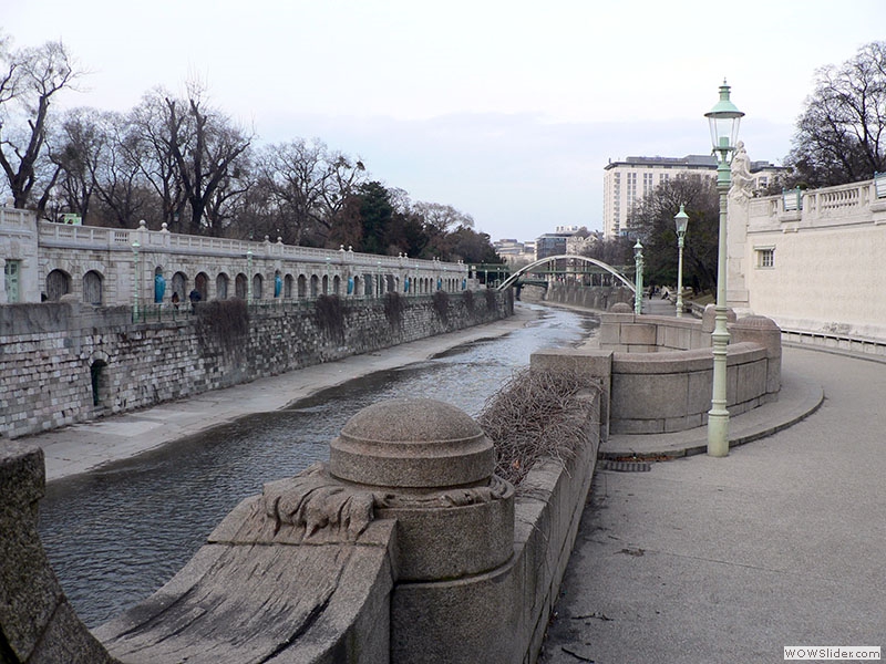 Der Fluss Wien im Stadtpark