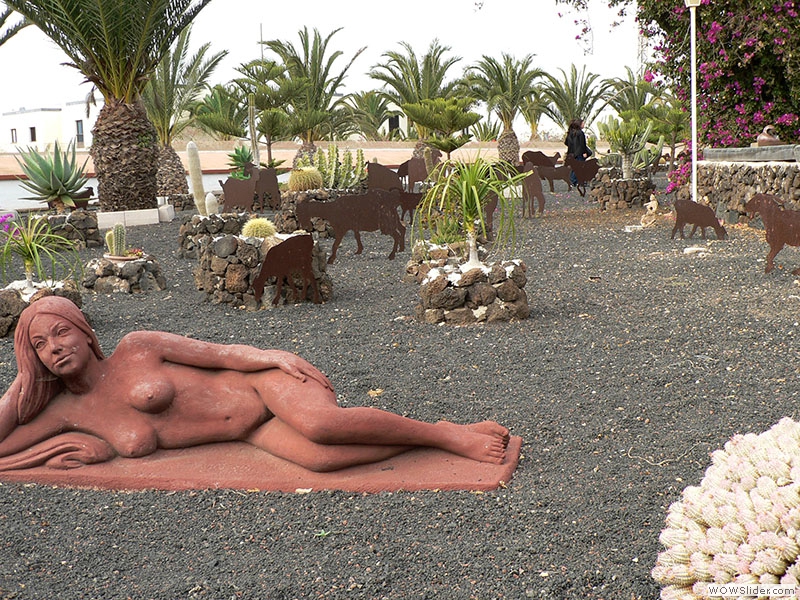 Die Skulpturen im Casa Mané vom Centro de Arte Canario