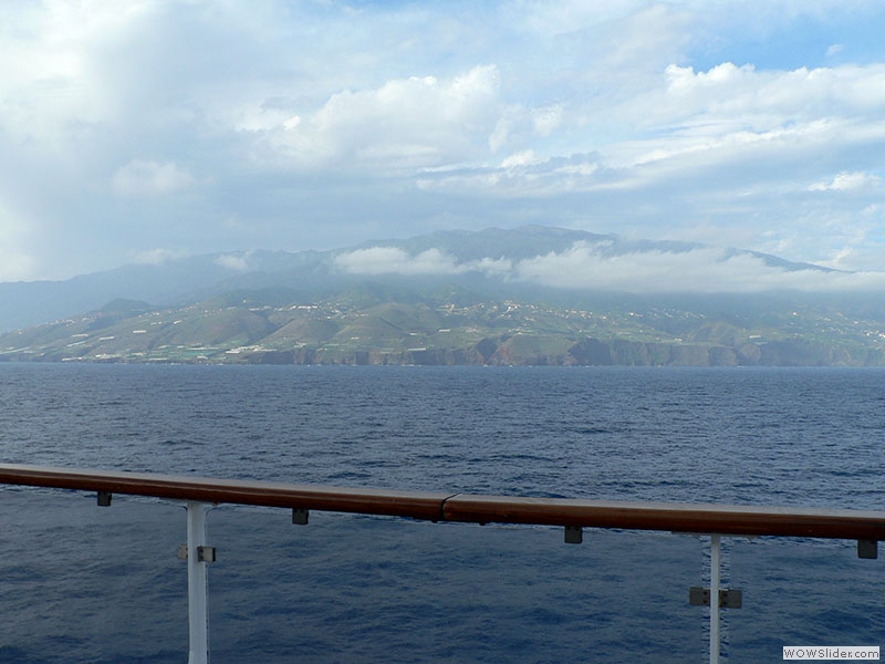 La Palma ist in Sicht, leider noch etwas im Trüben