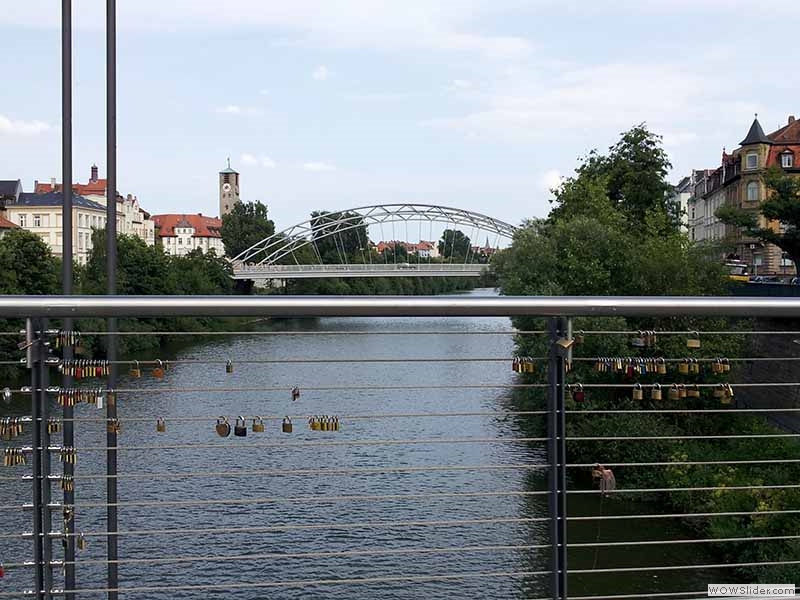 Blick von der Kettenbrücke auf den Main-Donau-Kanal / Rechter Regnitzarm
