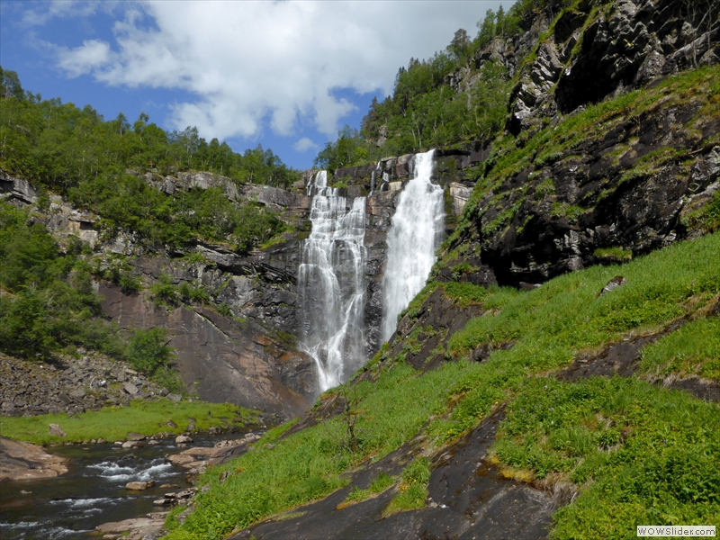Am Wasserfall Skjervefossen