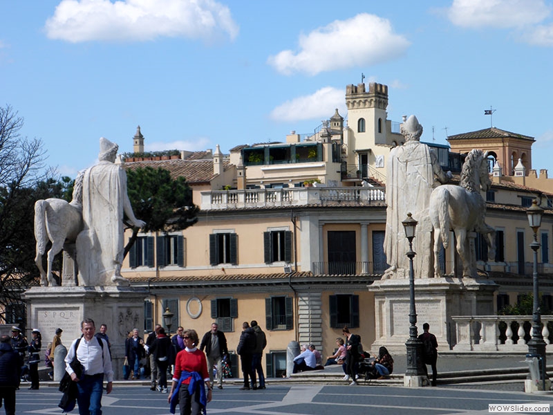 Auf der Piazza del Campidoglio (Kapitolsplatz)