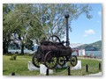 Spaziergang durch Donji Milanovac
Eine alte Dampfmaschine
