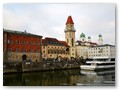 Passau im Sonnenschein (letzter Tag)
Auf der Donau, Blick zum  alten Rathaus und dem Stephansdom