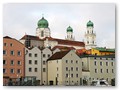 Passau im Sonnenschein (letzter Tag)
Auf der Donau, die Türme des Stephansdom