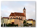 Passau im Sonnenschein (letzter Tag)
Auf der Donau, Blick auf die Stadtpfarrkirche Sankt Paul